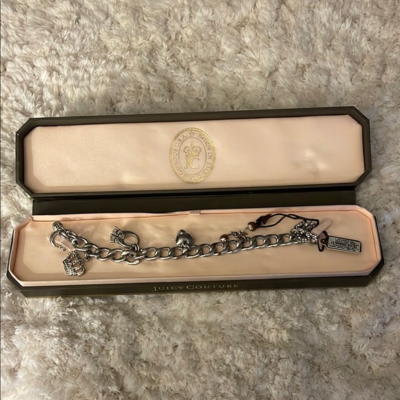 Juicy Couture Accessories - Vintage Juicy Couture Silver Charm Bracelet